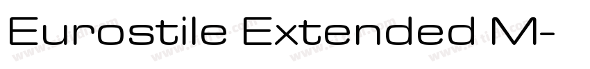 Eurostile Extended M字体转换